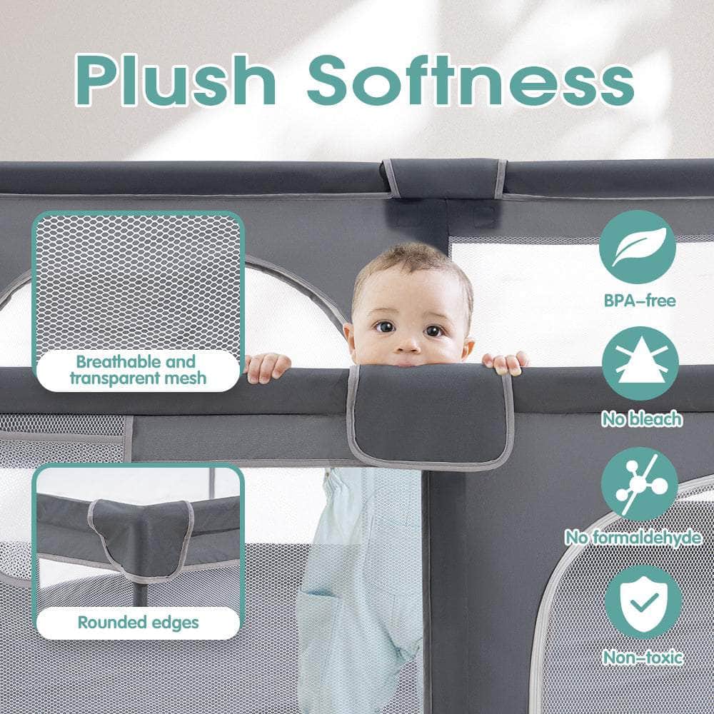 Kids Playpen Baby Safety Gate 2 Door 150x180cm