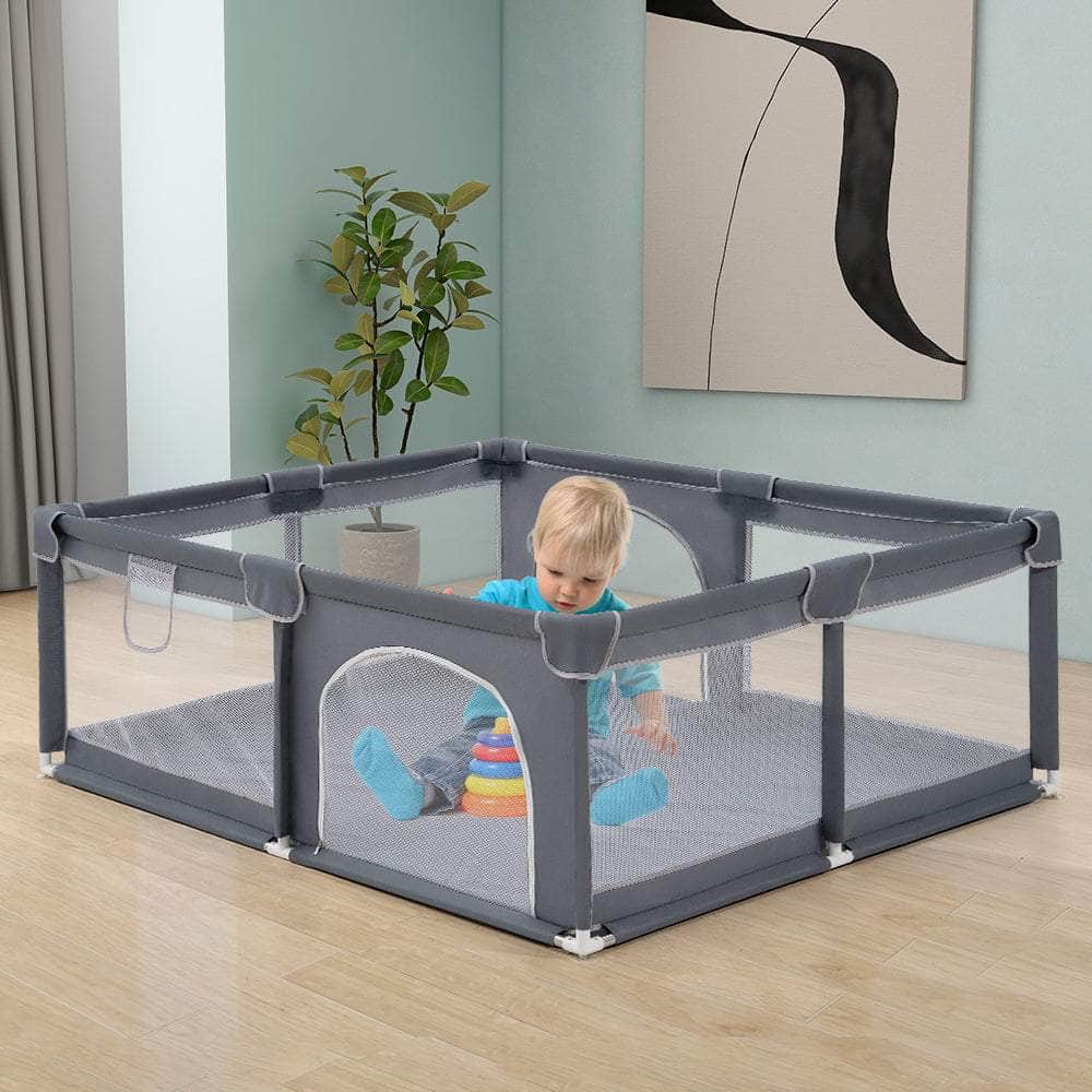 Kids Playpen Baby Safety Gate 2 Door 150x180cm