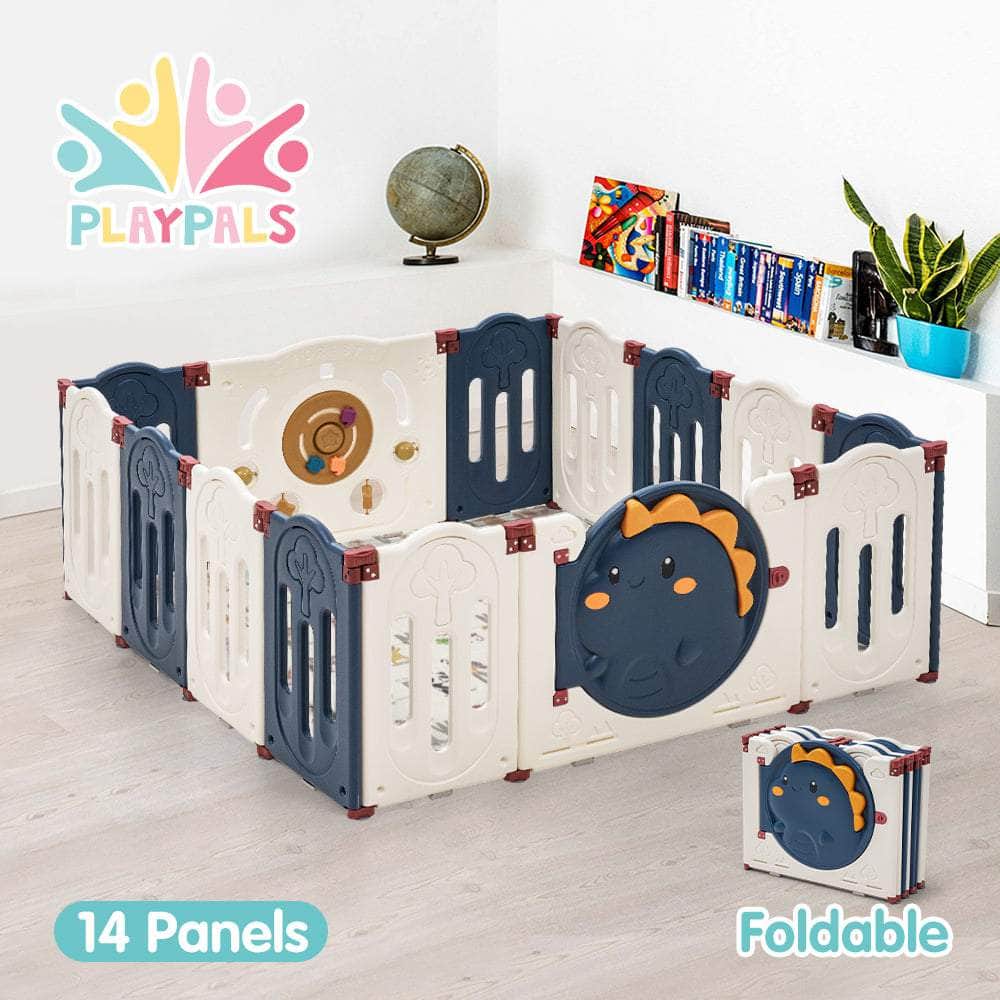 Kids Playpen Baby Safety Gate Toddler Fence 14 Panels