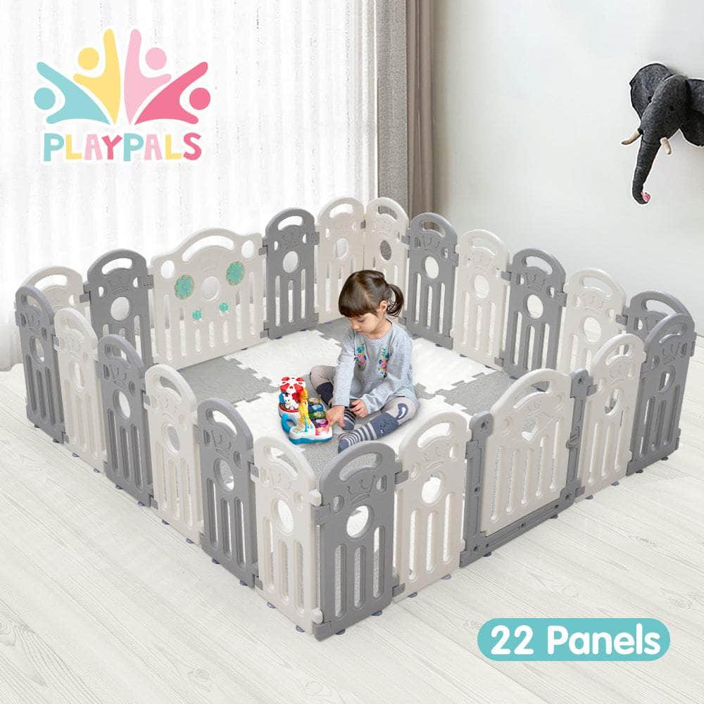 Kids Playpen Baby Safety Gate Toddler Fence 22 Panels