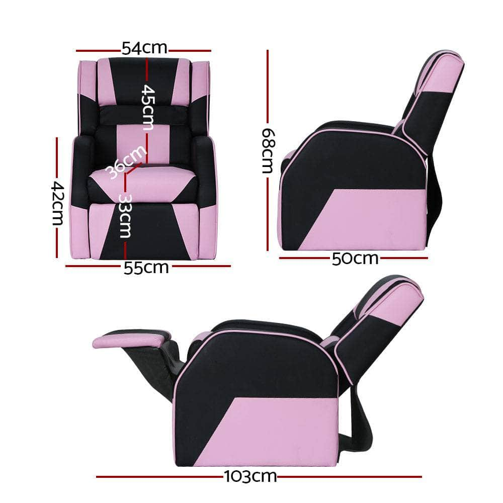 Kids Recliner Chair Gaming Lounge Sofa Couch Pu Leather Children Armchair