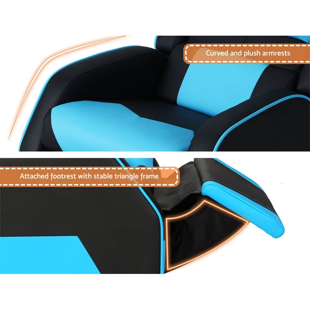 Kids Recliner Chair Pu Leather Gaming Sofa Lounge Couch Children Armchair