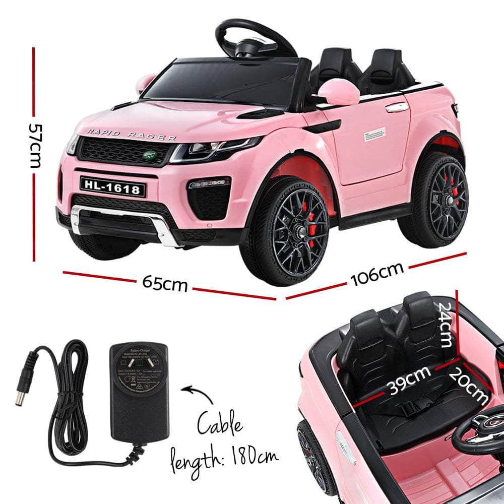 Kids Ride On Car Electric 12V Remote Toy Cars Battery Suv Toys Pink