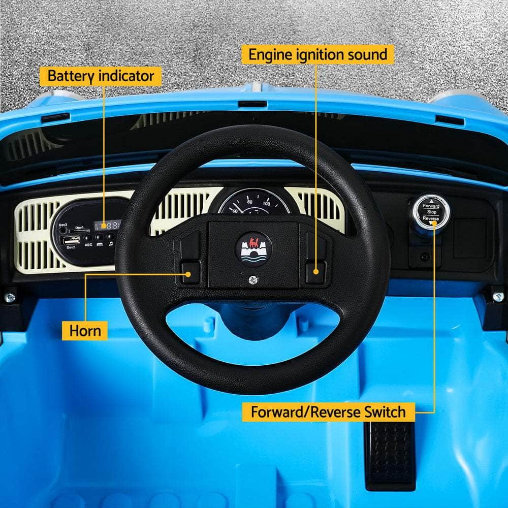 Kids Ride On Car Licensed Volkswagen Beetle Electric Toys Horn Remote 6V
