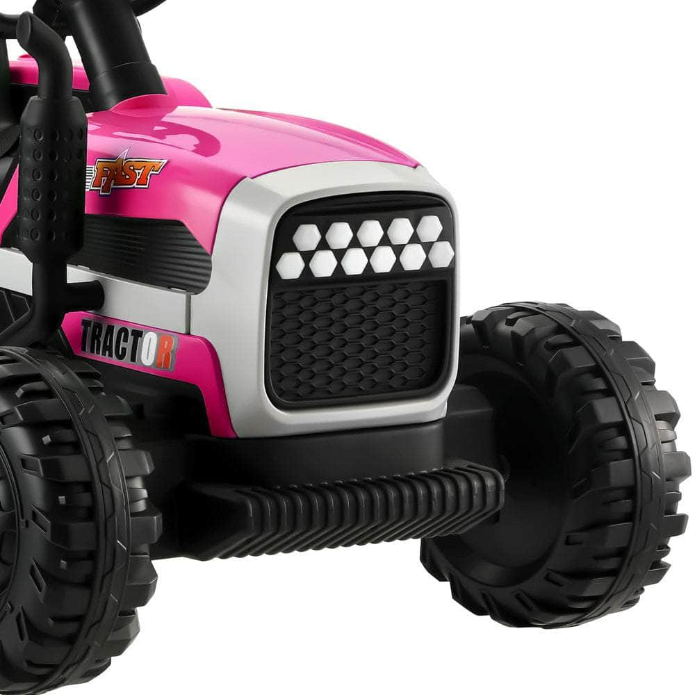 Kids Ride On Car Tractor 12V Toys Remote Control Green/Pink