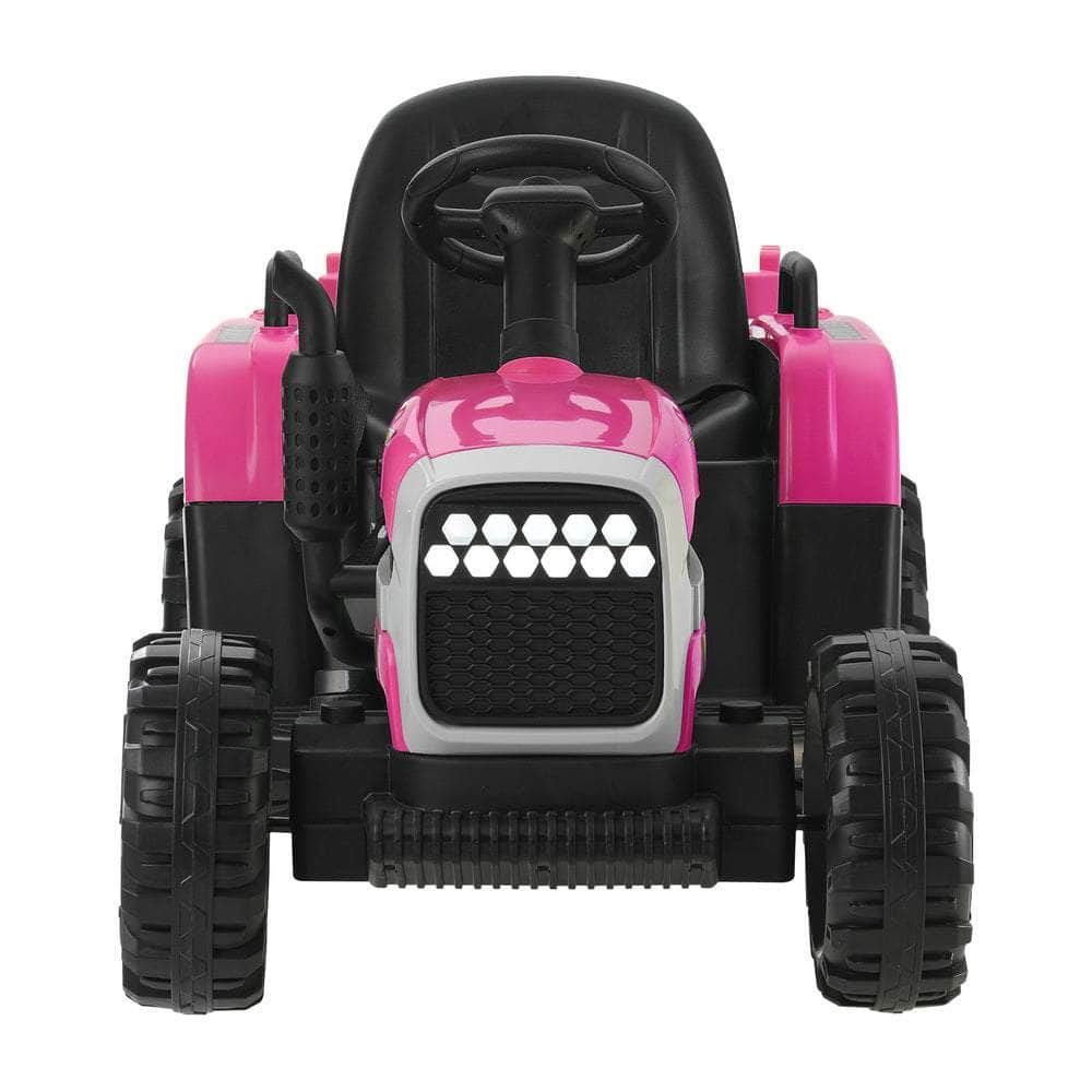 Kids Ride On Car Tractor 12V Toys Remote Control Green/Pink