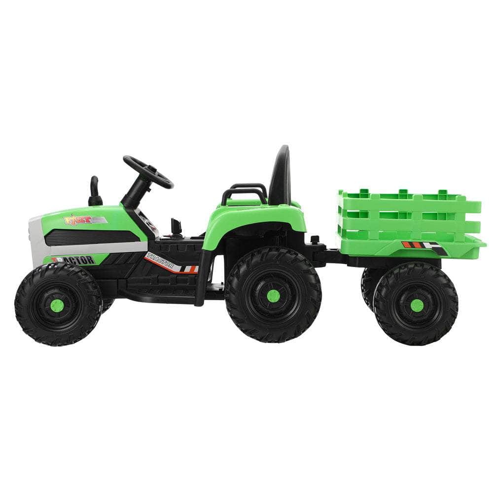 Kids Ride On Car Tractor 12V Toys Remote Control Green/Pink