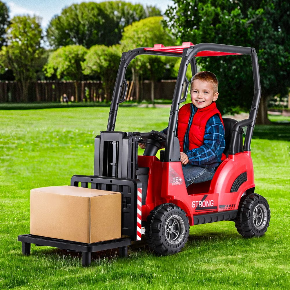 Kids Electric Ride On Car Forklift Loader Toys Cars Horn Remote 12V Red, Ride On Cars - photo 15