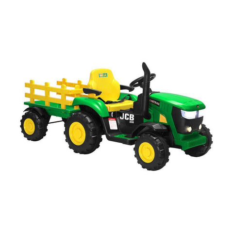 Kids Ride On Tractor Toy W/ Trailer Remote Battery Electric Operated Car