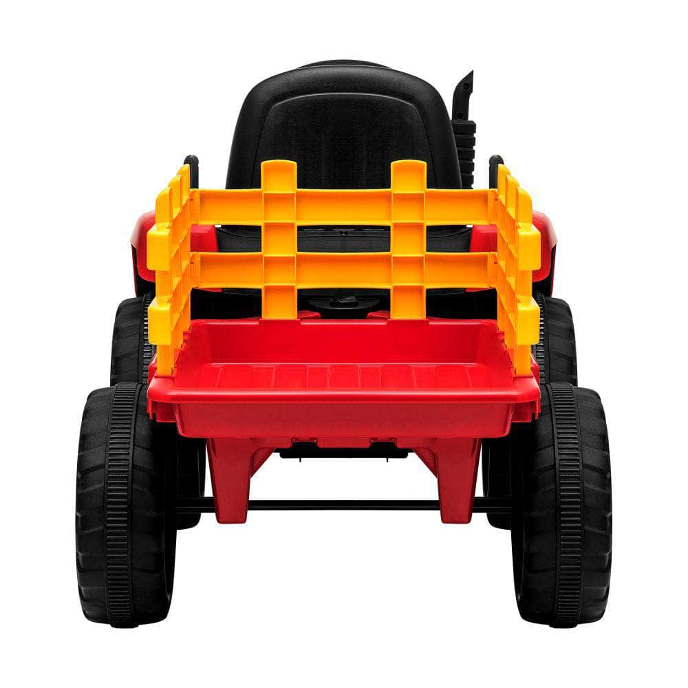 Kids Ride On Tractor W/ Trailer Electric Vehicle Toy Car Bluetooth Gift