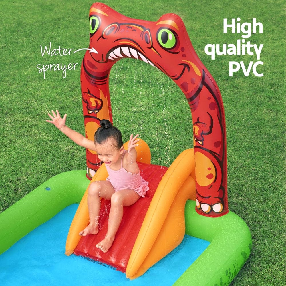 Kids Inflatable Play Splash Pool w/ Slide 242x140cm - Pool Toys & Inflatables - photo 9