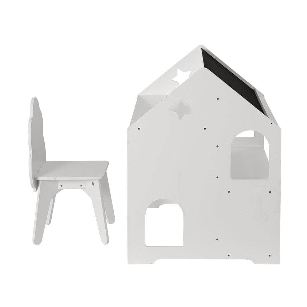 Kids Table and Chairs Set Activity Chalkboard Play Study Toys Storage Desk