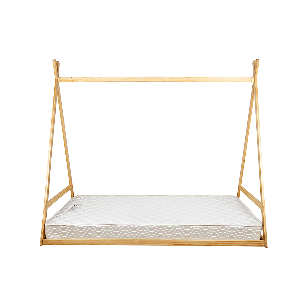 Kids Tent Montessori Toddler Floor Bed Wooden Bedframe Slat Support