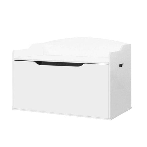 Kids Toy Box Storage Cabinet Chest Blanket Children Clothes Organiser White