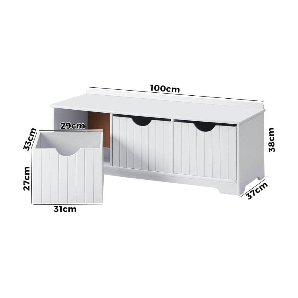 Kids Toy Storage Box Organiser Seating Bench