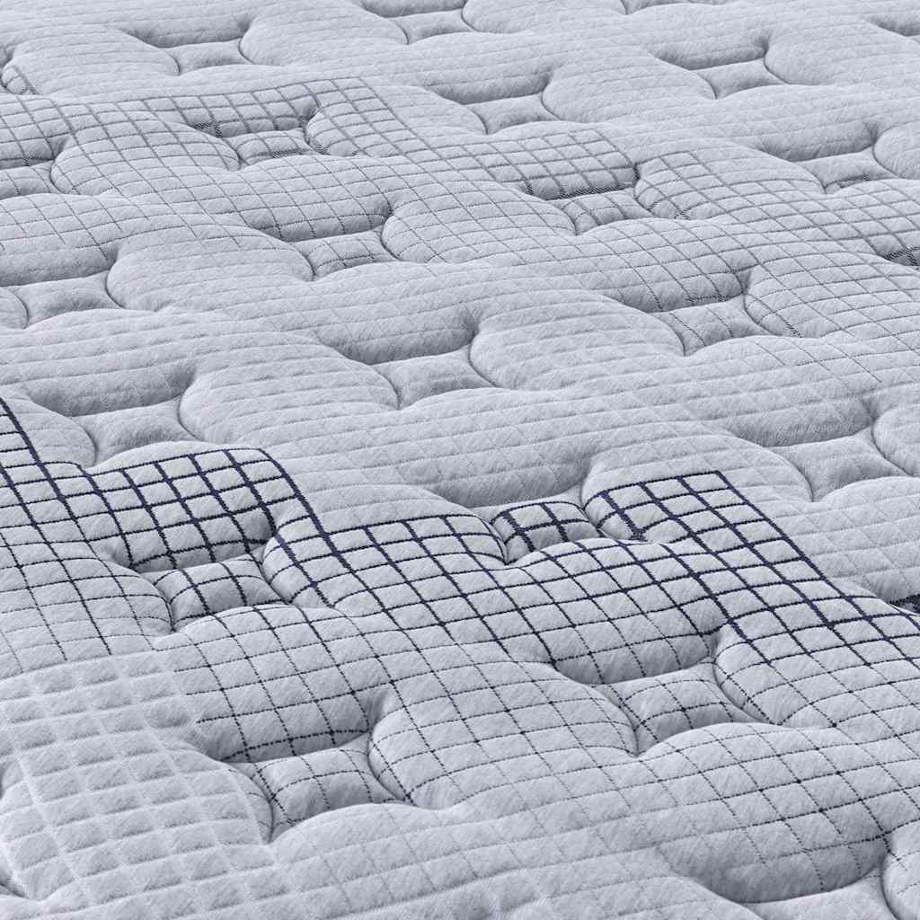 King 28cm Medium Pocket Spring Mattress Fabric Foam Isolation Pad Support