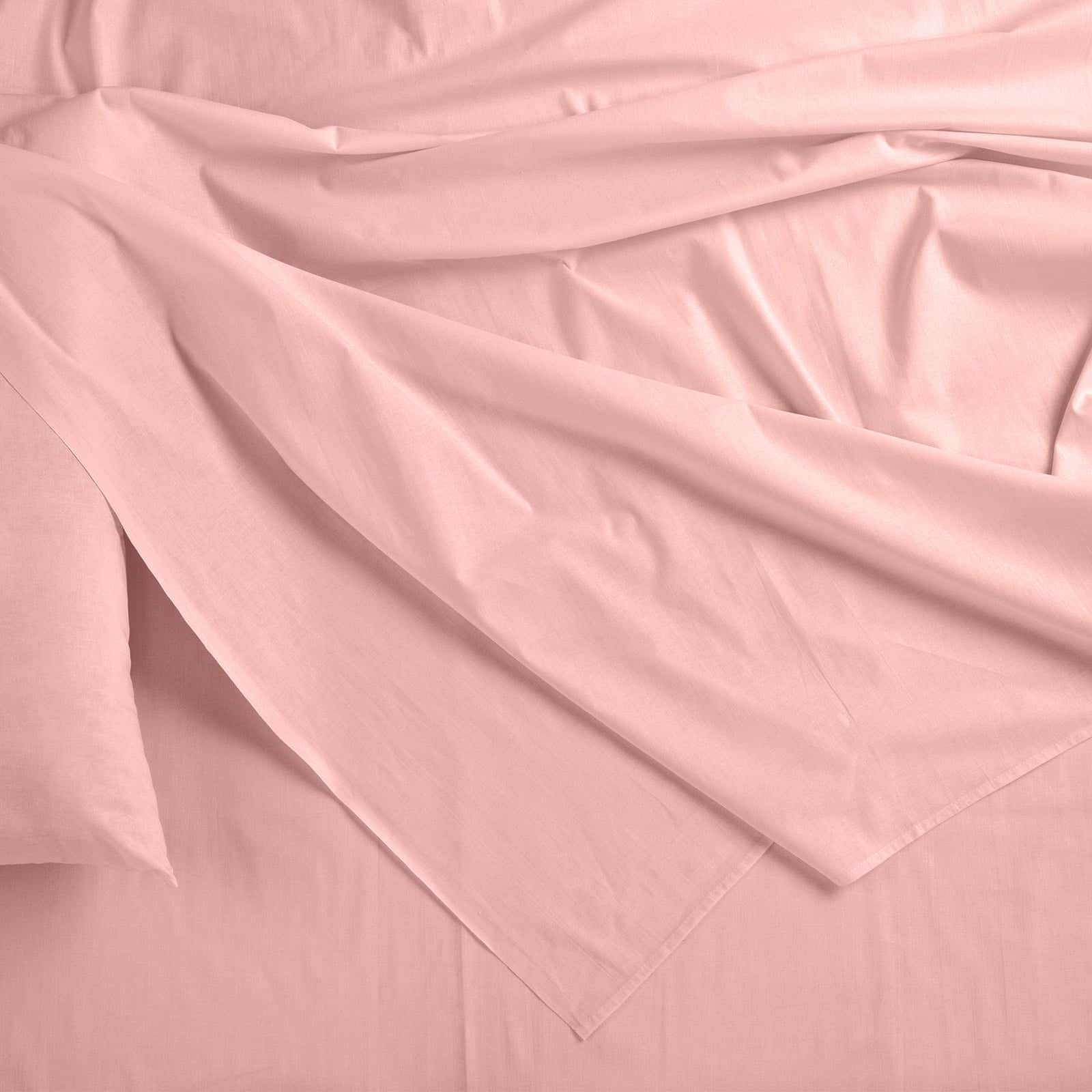 King Bamboo Blended Sheet Set Blush Soft Cooling Linen