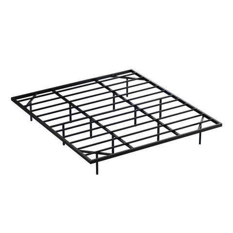 King Bed Frame,Floating Metal Bed Frame with Smart LED Lights