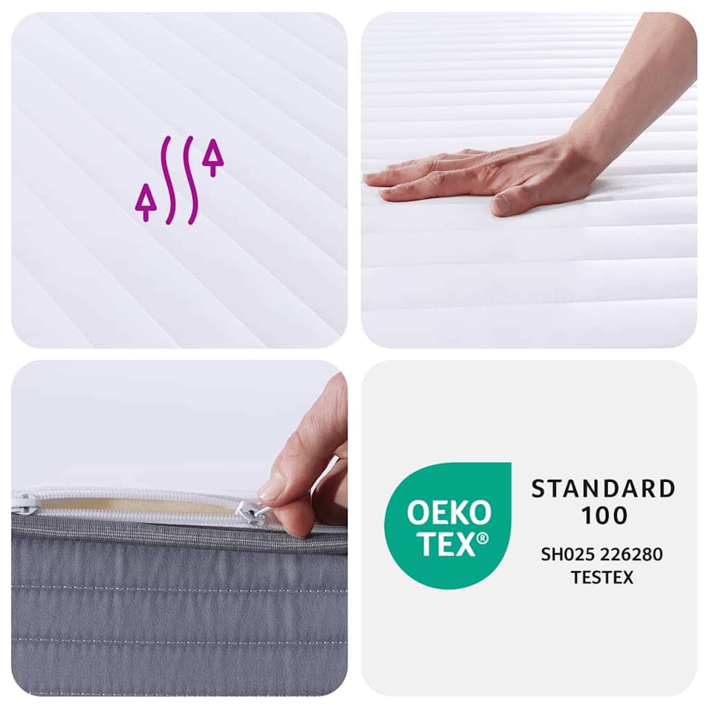 King Foam Mattress Medium Soft Peached Woven Fabric Double-Sided Comfort