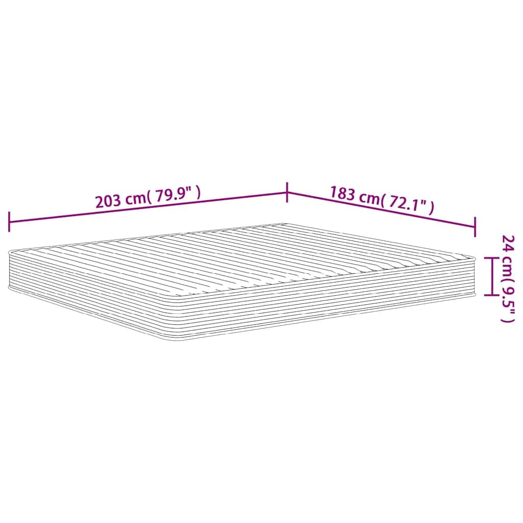 King Foam Mattress Medium Soft Peached Woven Fabric Double-Sided Comfort