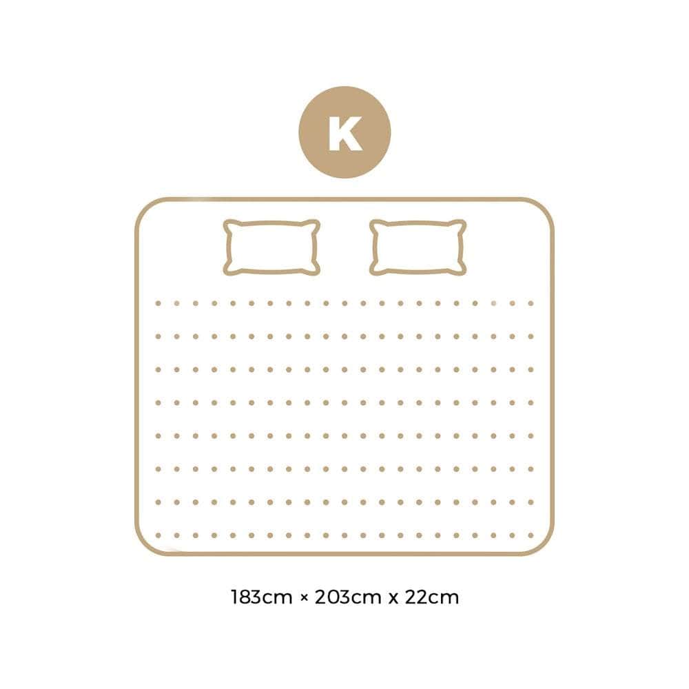 King Mattress Breathable Bonnell Spring Foam 22cm