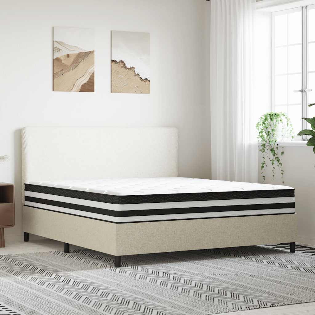 King Medium Pocket Spring Mattress Fabric with Foam & 7-Zone Support