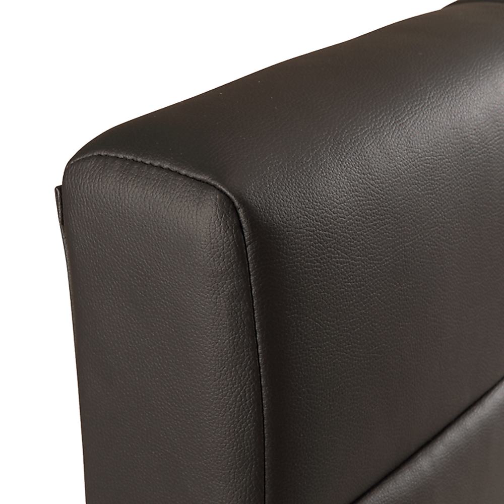 King PU Leather Deluxe Bed Frame Black