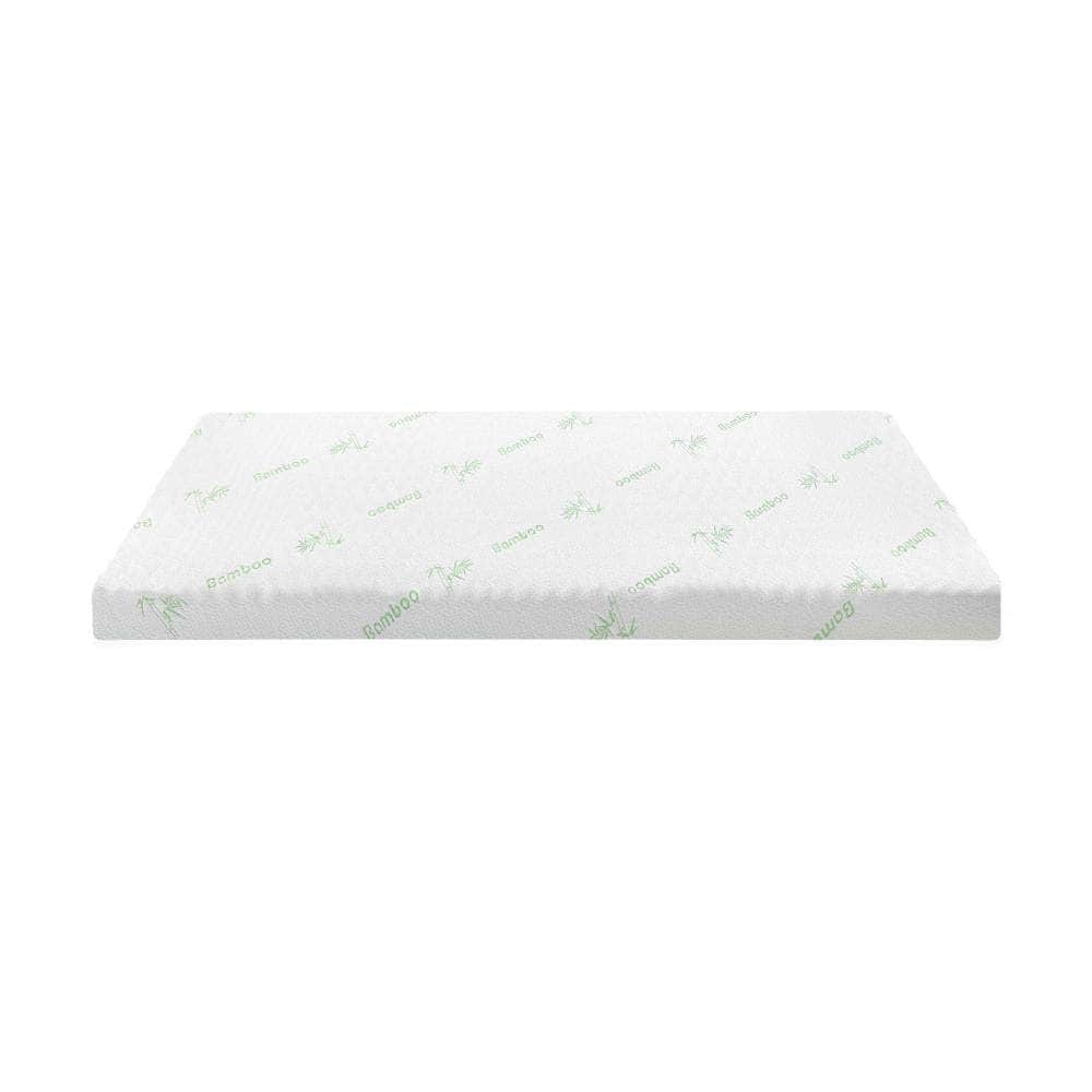 King Single 8CM Memory Foam Mattress Topper Cool Gel Bed Bamboo Cover 7-Zone