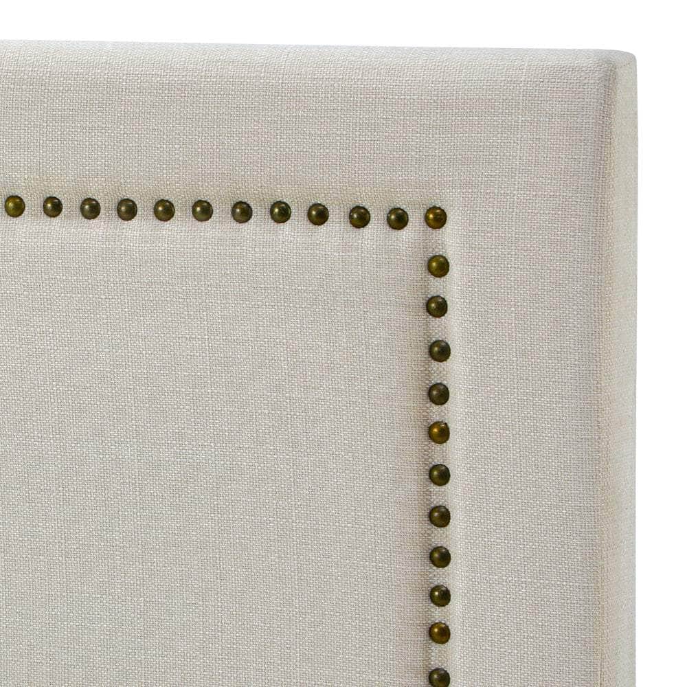 King Single Bed Headboard Bedhead Beige