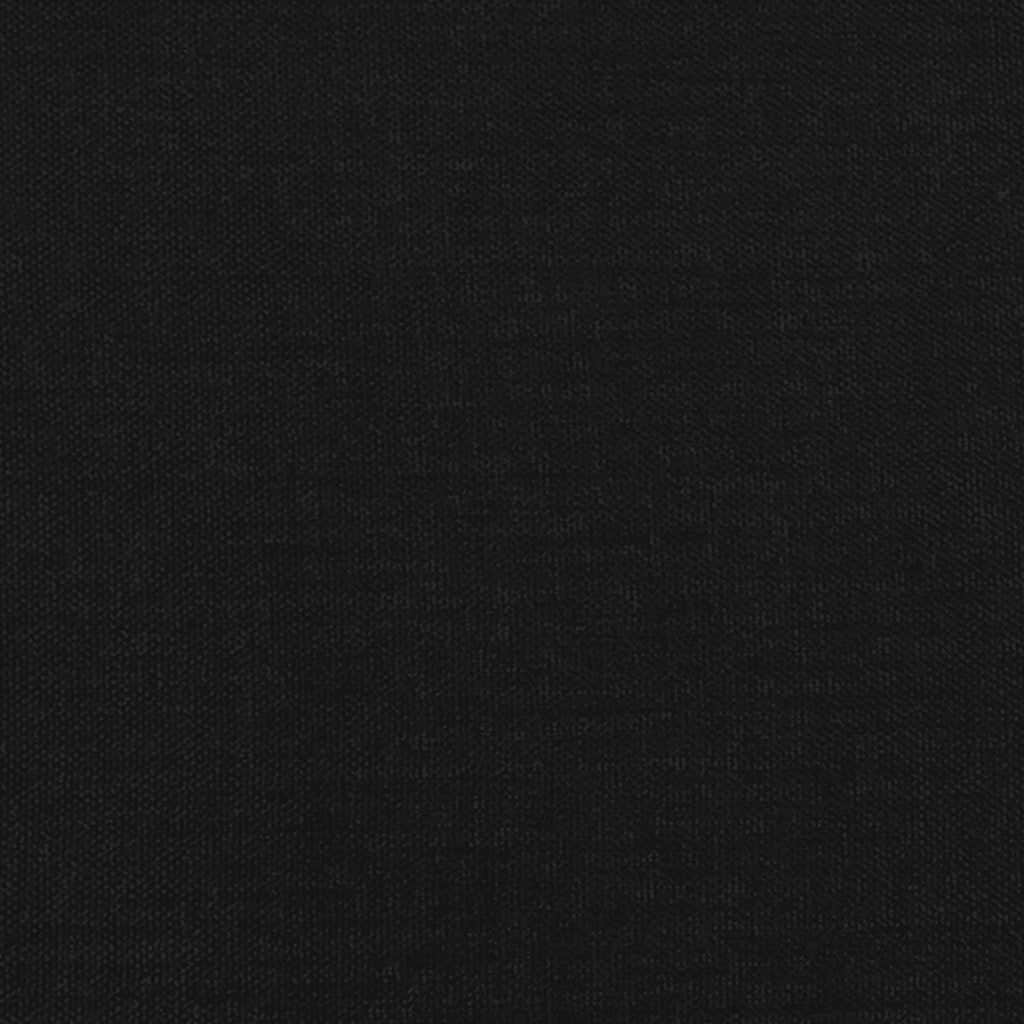 King Single Black Fabric Bed with Mattress and LED Lighting Feature