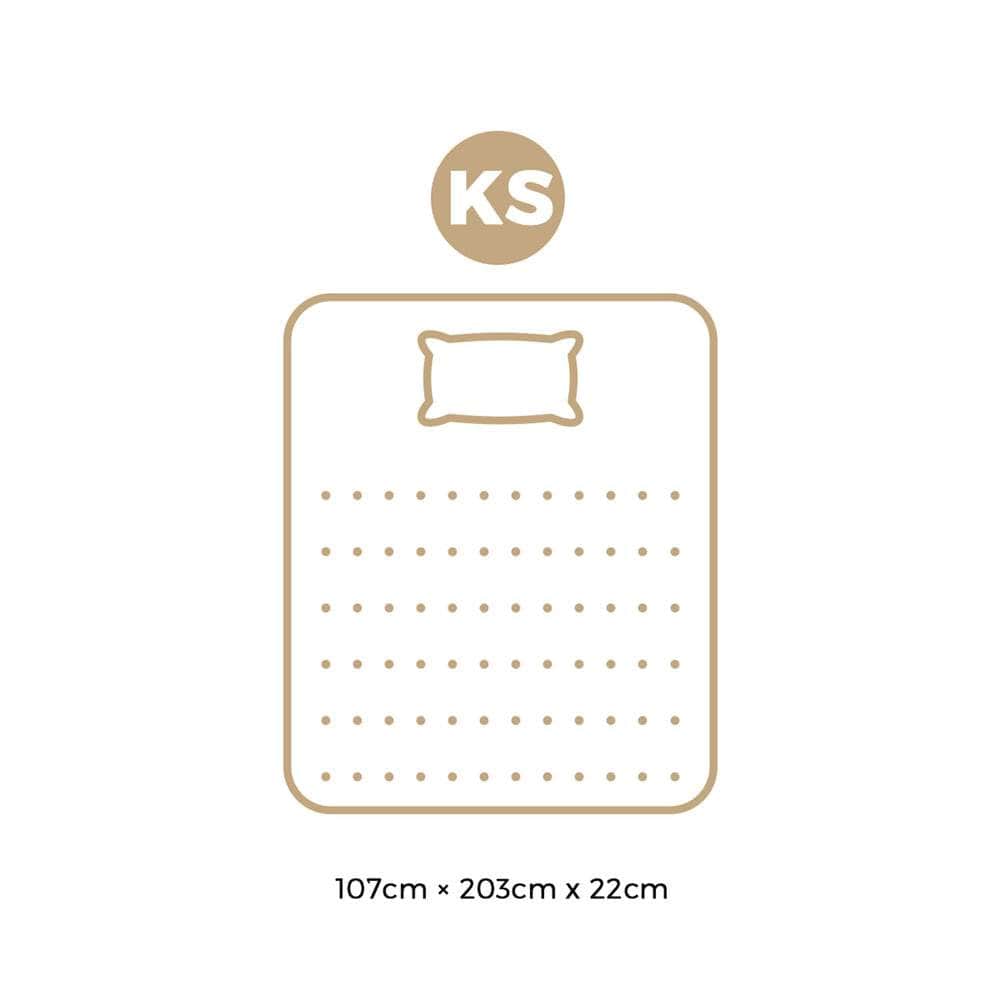 King Single Mattress 22CM Cool Gel Foam Bonnell Spring with Pillow