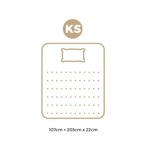 King Single Mattress 22CM Cool Gel Foam Bonnell Spring with Pillow