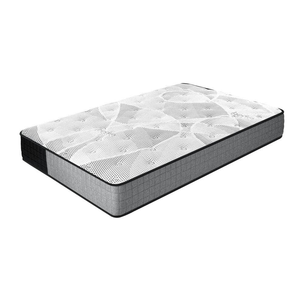 King Single Mattress Tight Top Foam 5 Zone Pocket Spring Innerspring 24cm
