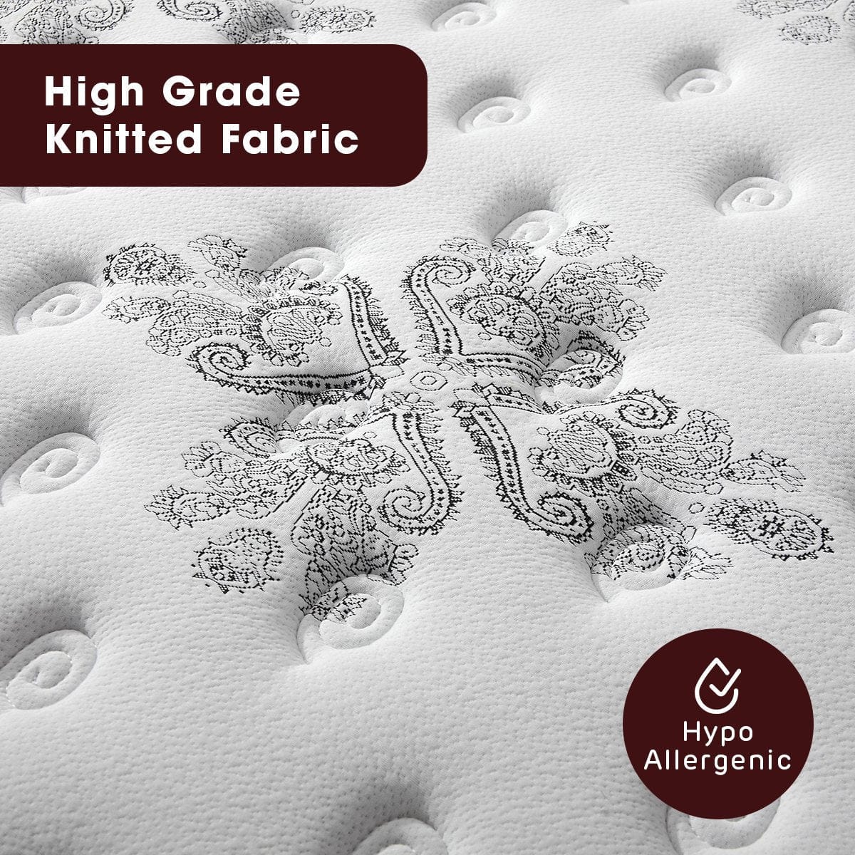 King Single Mattress  with Euro Top - 34cm