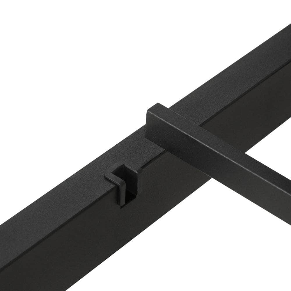 King Single/Queen Size Metal Bed Frame - Black