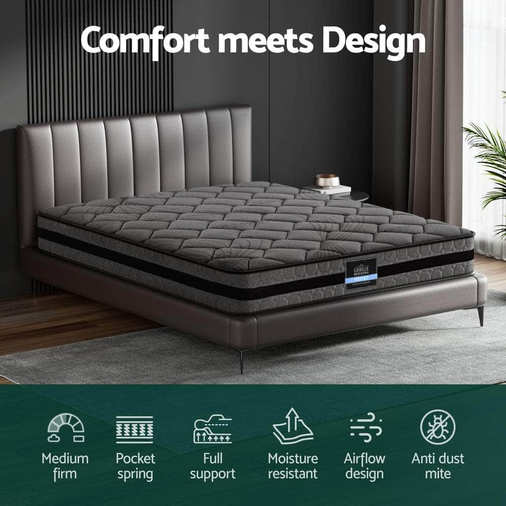 King Size 22cm Mattress – Supportive Medium Firm Design - Stylish
