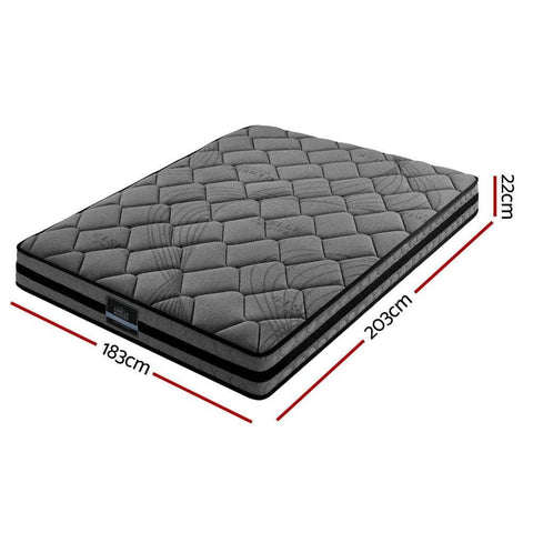 King Size 22cm Mattress – Supportive Medium Firm Design - Stylish