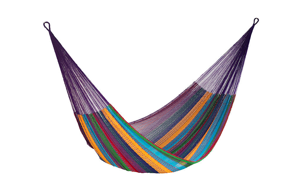 King Size Cotton Mexican Hammock in Coloring Color