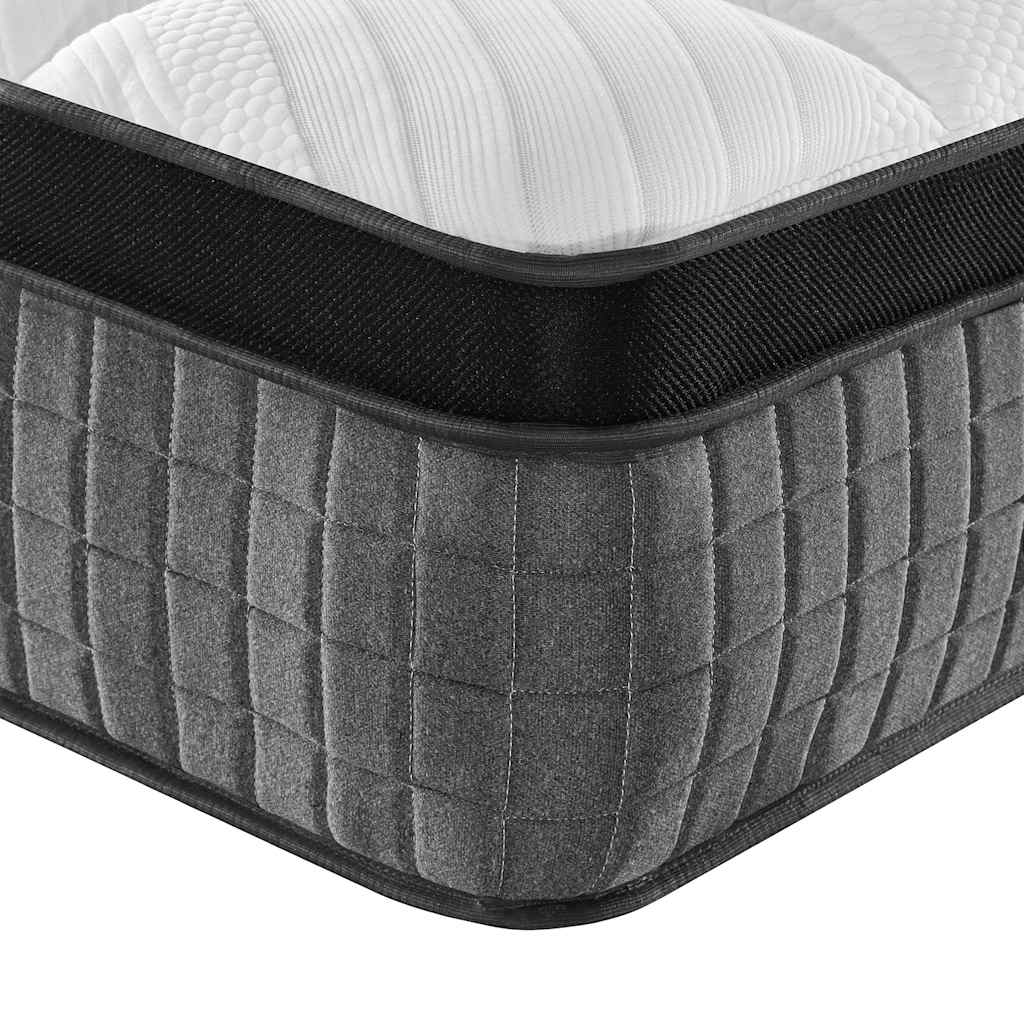 King Size Medium Plus Pocket Spring Mattress Fabric with Foam & 7-Zone Support