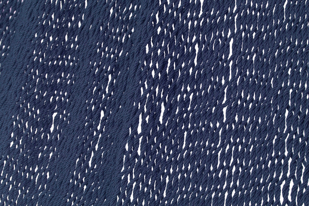 King Size Outdoor Cotton Mexican Hammock Blue