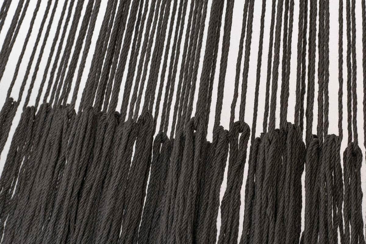 King Size Outdoor Cotton Mexican Hammock In Black