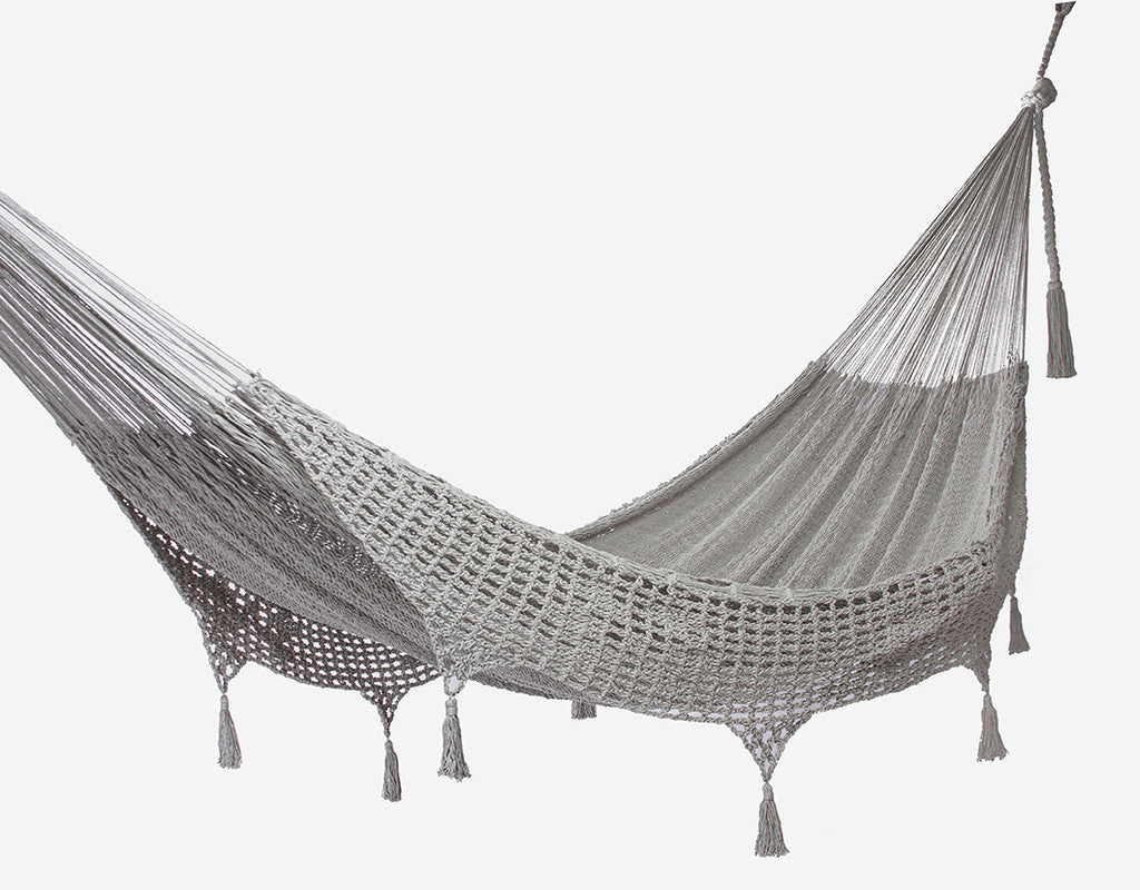 King Size Outdoor Cotton Mexican Hammock In Dream Sands