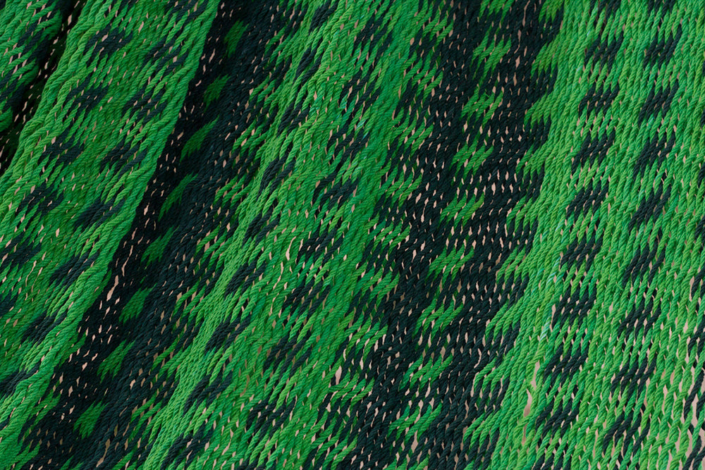 King Size Outdoor Cotton Mexican Hammock in Jardin Colour