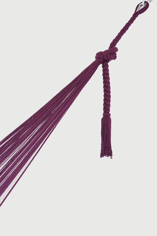 King Size Outdoor Cotton Mexican Hammock In Maroon