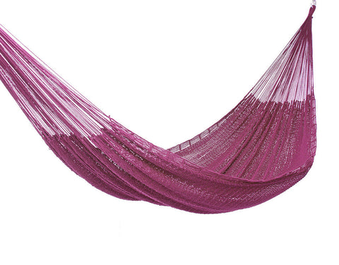 Outdoor Undercover Cotton Hammock King Size Mexican Pink