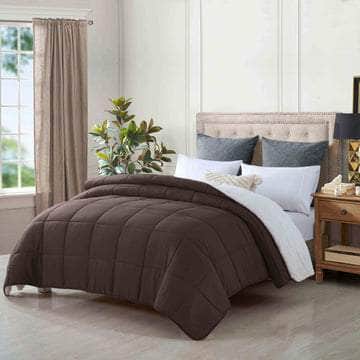 King Size Reversible Plush Soft Sherpa Comforter Quilt