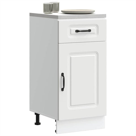 Kitchen Base Cabinet Kalmar White - Engineered Wood