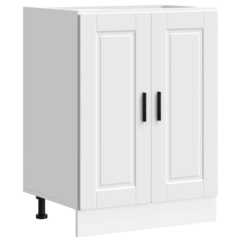 White colour - Kitchen Base Cabinet Porto White Engineered Wood
