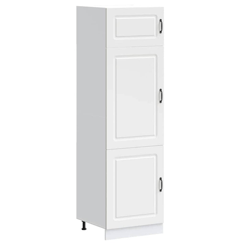 White colour - Kitchen Cupboard Kalmar White Engineered Wood
