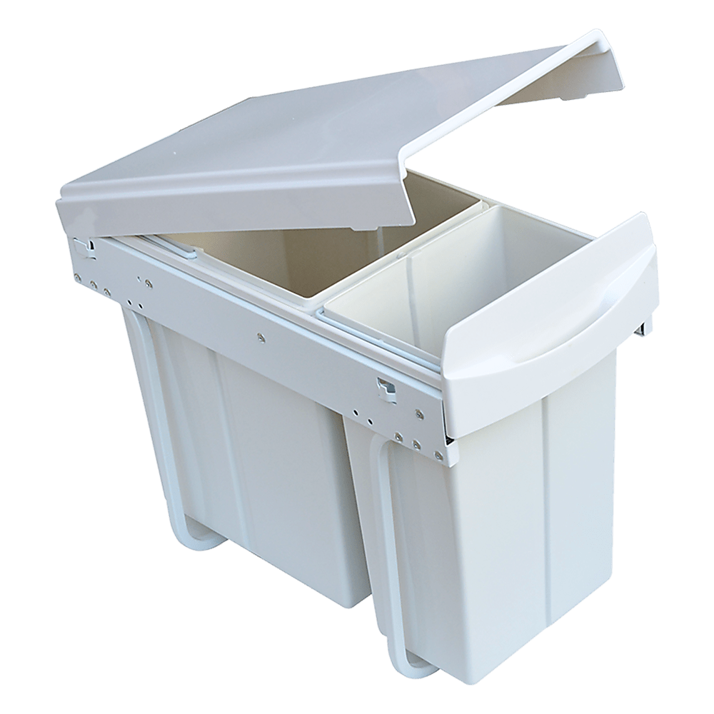 Kitchen Dual Slide Bin 10L+20L Garbage Rubbish Waste